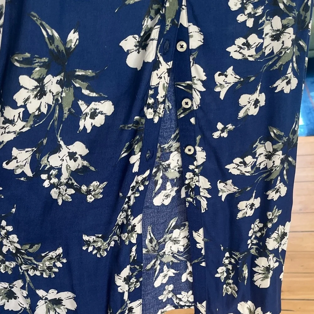 Lucky Brand Floral Blue Maxi Dress - Picture 5 of 8